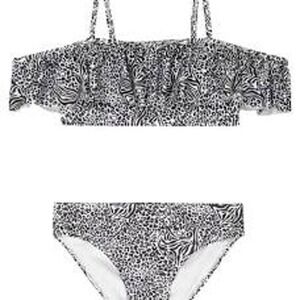 CALVIN KLEIN Big Girls Knot Bikini Swimsuit, 2 Piece Set S 357